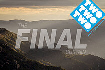 Logo von Triple2 mit Ankündigung «Final Curtain».
