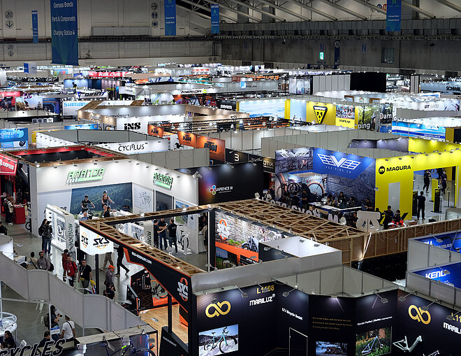 Oberes Stockwerk der Messehalle 1 in Taipeh.