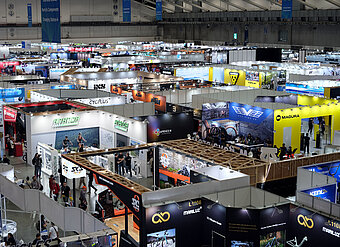 Oberes Stockwerk der Messehalle 1 in Taipeh.