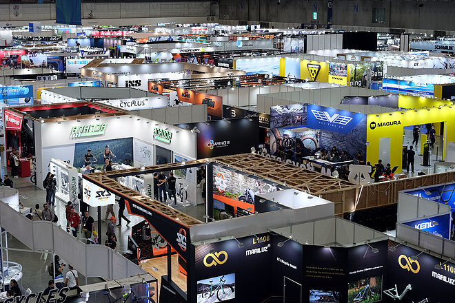 Oberes Stockwerk der Messehalle 1 in Taipeh.