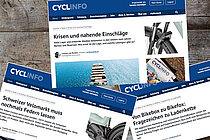 Screenshots der Top-Onlinenews von Cyclinfo im 2025.