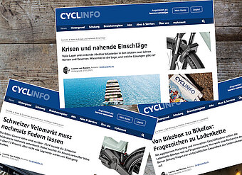 Screenshots der Top-Onlinenews von Cyclinfo im 2025.