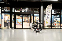 M-Way-Filiale an der Bern Expo.
