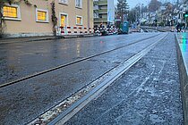 Basel pausiert Versuch mit velofreundlichem Tramgleis.