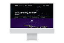 Screenshot der neuen Website von Raymon Bicycles.
