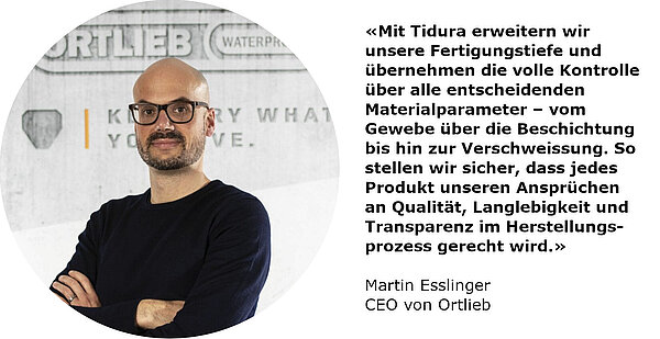 Statement von Ortliebs CEO Martin Esslinger.