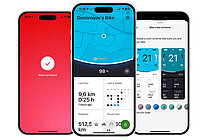 Screenshots der «RX Connect App» von Riese & Müller.