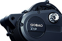 «X1P»-Mittelmotor von Gobao mit integriertem Getriebe. 