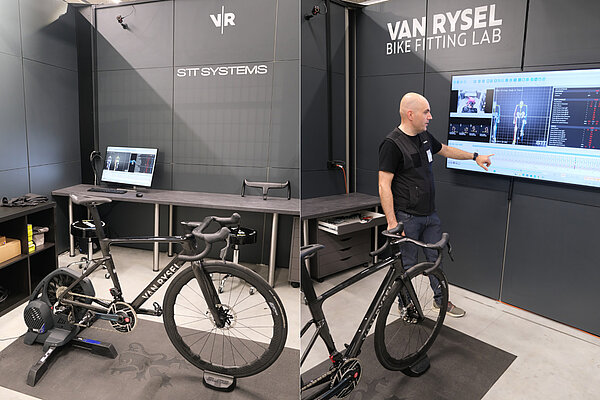 Bikefitting-Studio im Van Rysel-Store