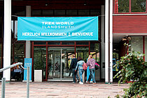 Eingang zur Trek World in Landshut.