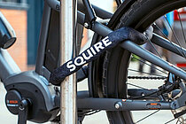 Kabelschloss von Squire Locks im Einsatz.
