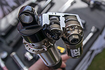 Schnittmodell eines Federbeins von EXT Racing Shox.