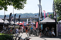 Cycle Week-Eventgelände in der Brunau, Zürich.