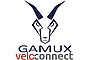 Logos von Gamux und Veloconnect.