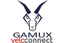 Logos von Gamux und Veloconnect.