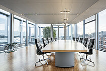 Besprechungsraum im ZEG-Hauptsitz in Köln.