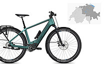 Flyer-SUV-Modell mit Schweizer Karte.