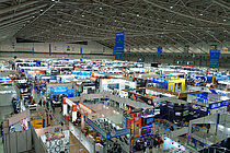 Messehalle im Nangang Exhibition Center in Taipeh.