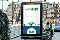Plakat der Cycle Expo in Amsterdam.
